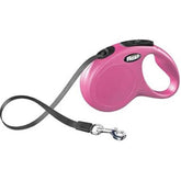 Flexi New Classic Tape Şerit Otomatik Köpek Gezdirme Tasması Pembe 5Mt S